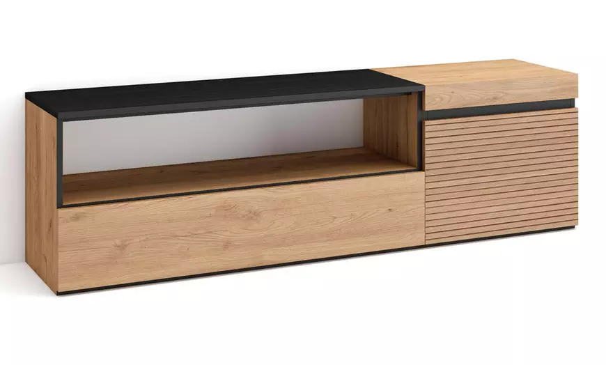 Image 8: TV-meubel met of zonder led-elektrische openhaard