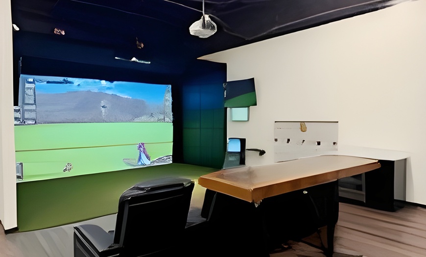 Image 2: One–Three Hour Virtual Golf Sessions for One–Five Players