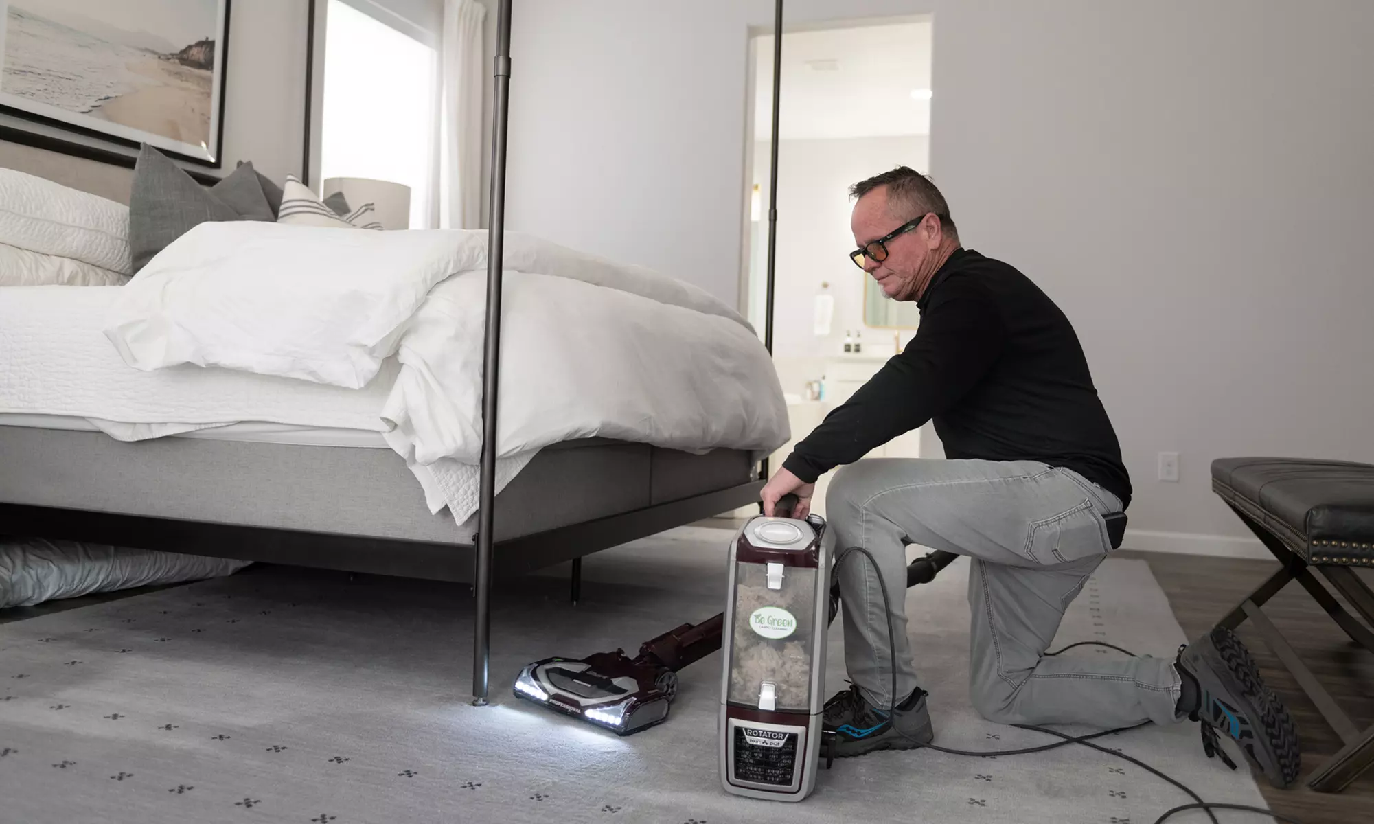 Experience Be Green Carpet Cleaning with Eco-Friendly Options for Multiple Rooms and Hallway, up to 60% Off