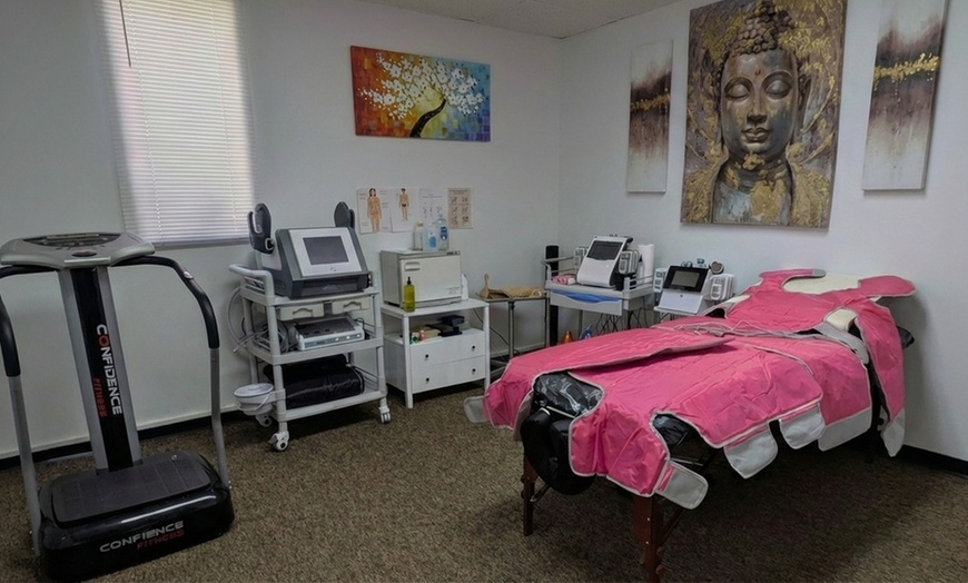 Image 2: Lymphatic Drainage Pressotherapy: Reduce Bloating, Detox & Relax