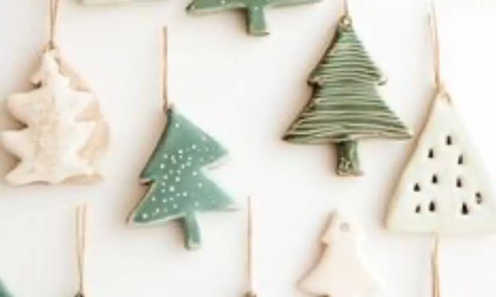 Festive Handbuilding Pottery Christmas Class for One or Two — 30% Off