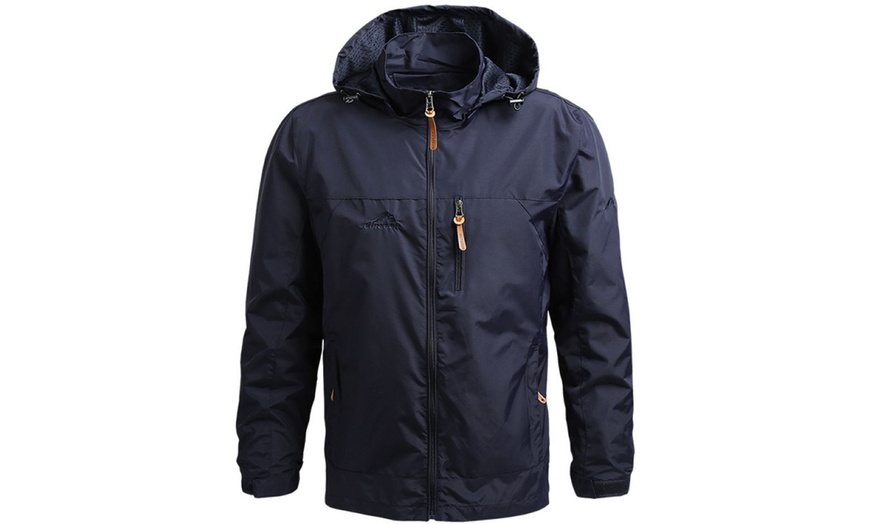 Image 12: Outdoor Hiking Windproof Men's Sports Jacket 