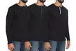 3-Pack Real Essentials Men's Long Sleeve Casual Fit Henley (S-2XL) - Second Medium