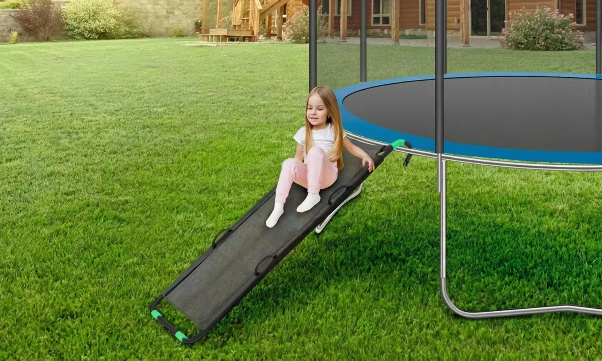 Jump4fun trampolines en accessoires voor in de tuin in formaat en model naar keuze