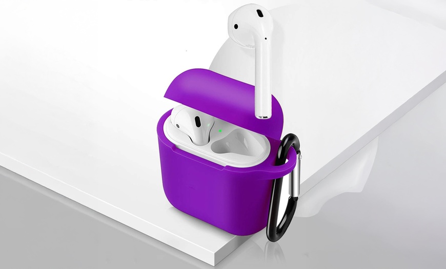Image 20: AirPods Silicone Case Cover Protective Skin for Apple Airpod Charging Case