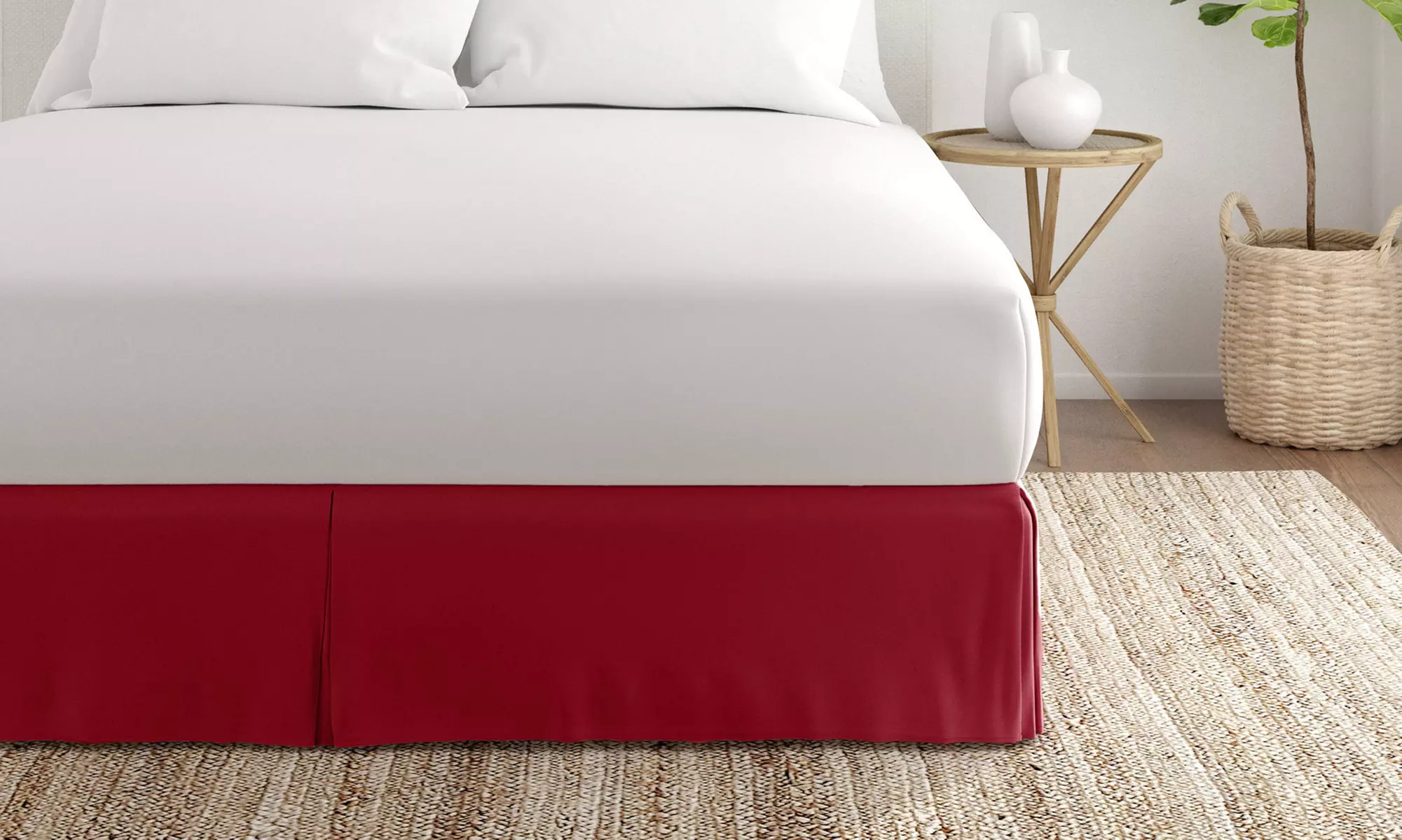 Merit Linens Premium Pleated Dust Ruffle Bed Skirt in 13 Colors