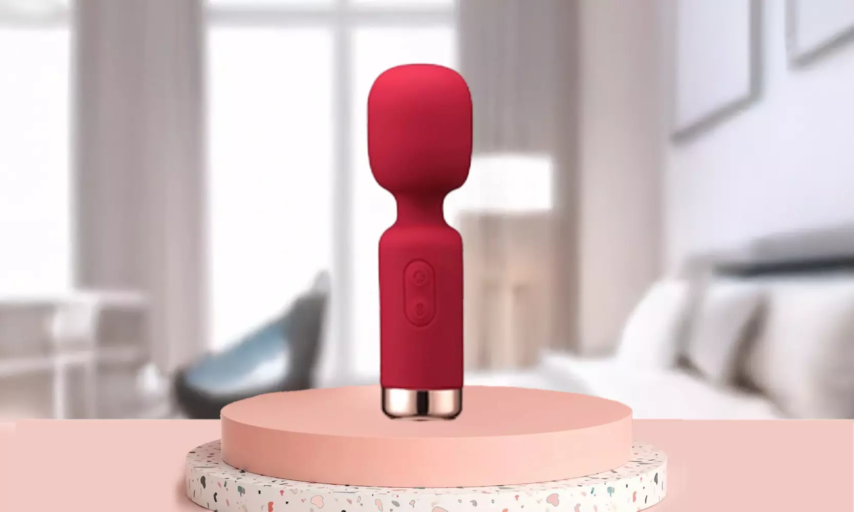 Mini Wand Personal Massager Cordless Handheld, Quiet & Waterproof, Rechargeable