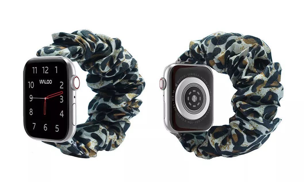 Waloo Elastic Scrunchie Band for All Apple Watch Series