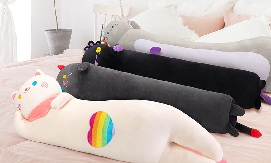 Image 14: Plushie Kitty Sleep Hugging Pillow Cushion 90cm, 70cm or 50cm