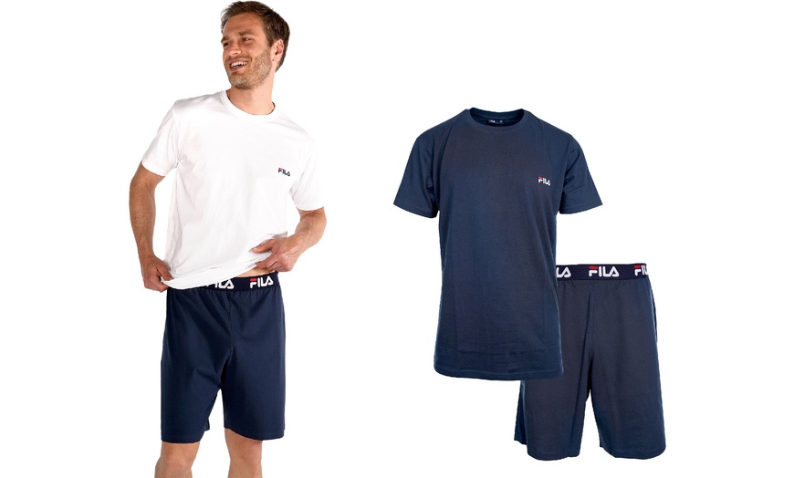 Image 1: Ensemble pyjama court homme de la marque Fila