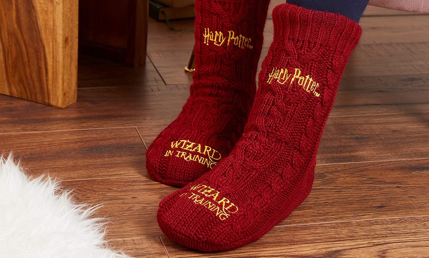 Image 15: Harry Potter-Themed Women's Slipper Socks