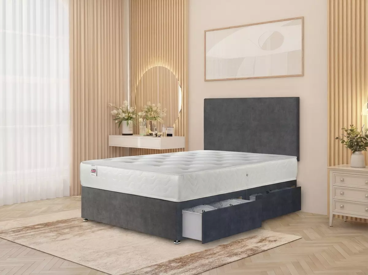 Luxury Plush Velvet Divan Bed Base