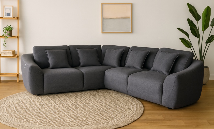 Image 1: Veneto Five Seater Lounger Sofa