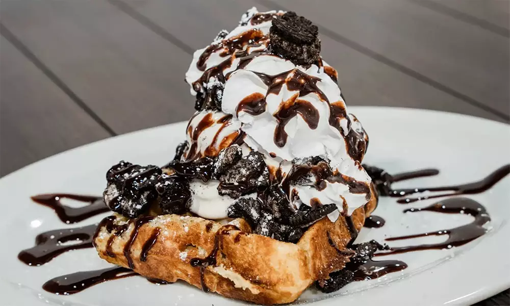 Treat Your Taste Buds with $40, Signature Waffles, Entrees, Sides, or Drinks for Up to Four(Up to 48% Off)
