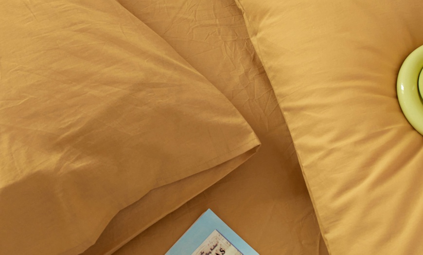 Image 51: Pure Cotton 2 Piece Pillowcase Set