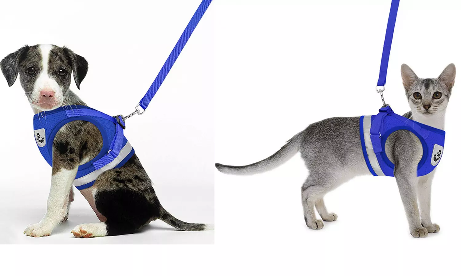 No-Pull Hand Strap Dog Cat Vest With Dog Leash Pet Collar Adjustable Harness