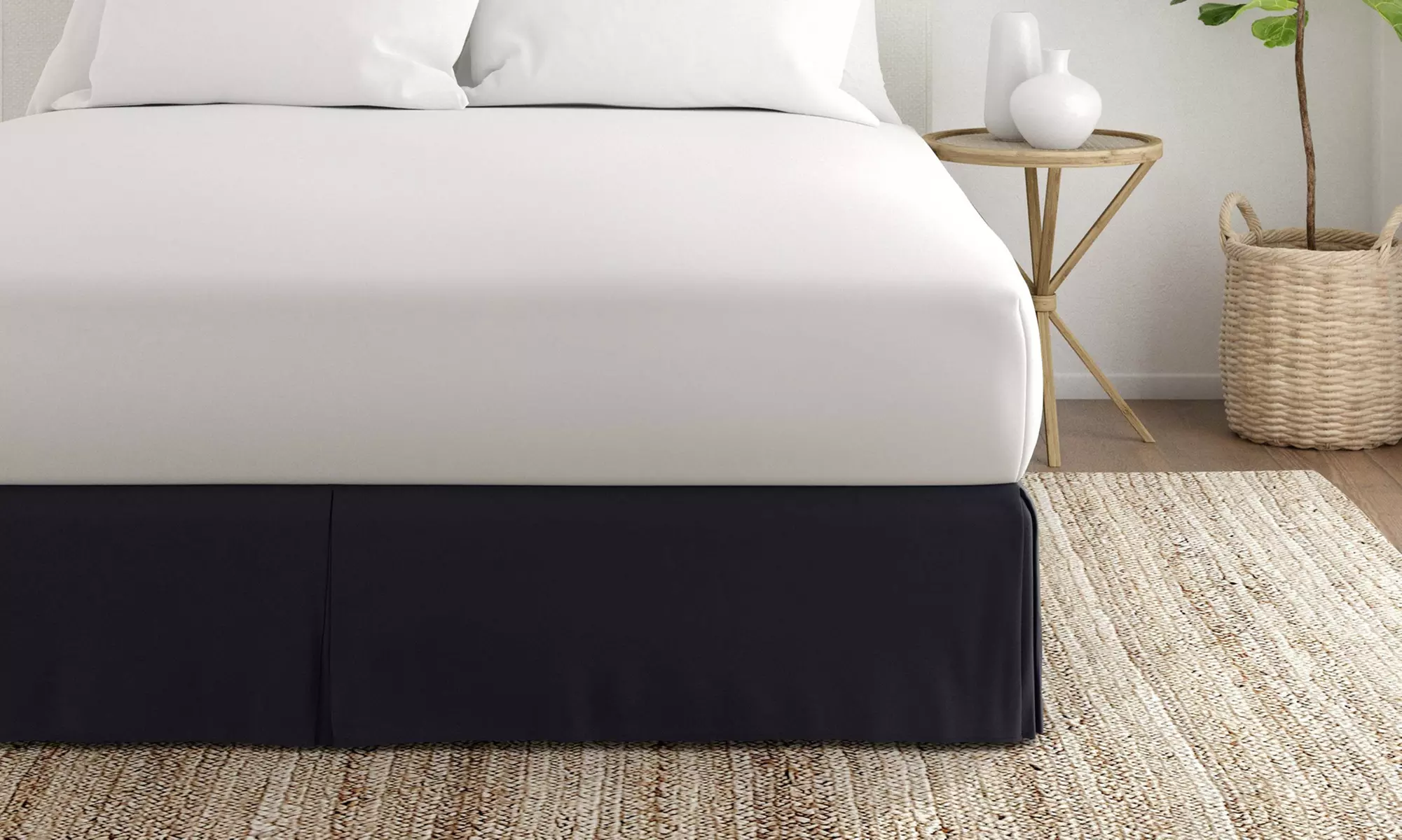 Merit Linens Premium Pleated Dust Ruffle Bed Skirt in 13 Colors