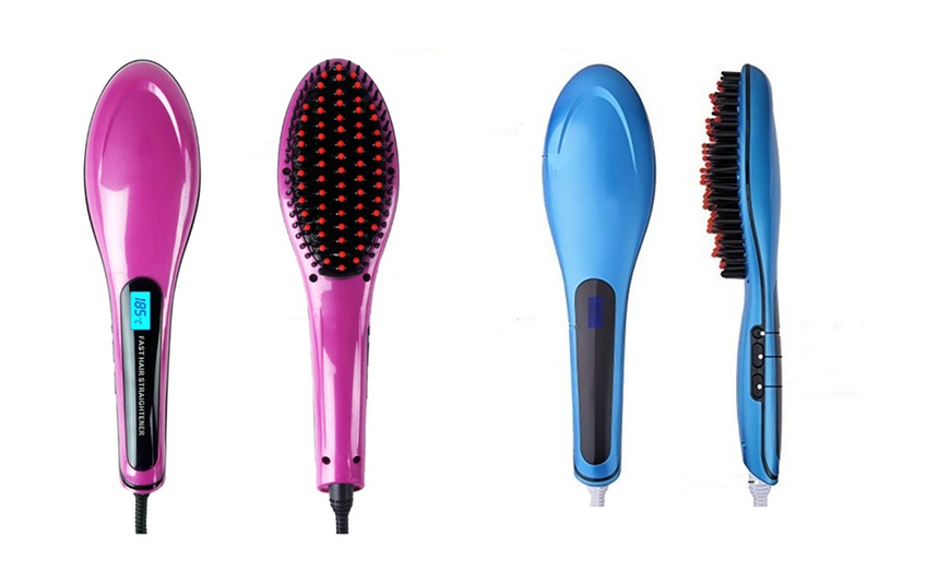 Image 16: Electric Hair Straightening Brush