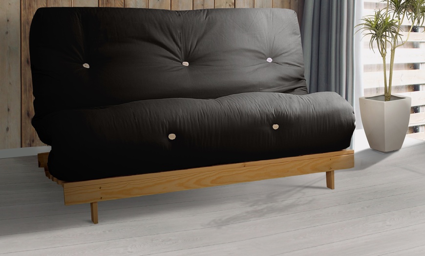 Image 6: Futon Frame and Mattress