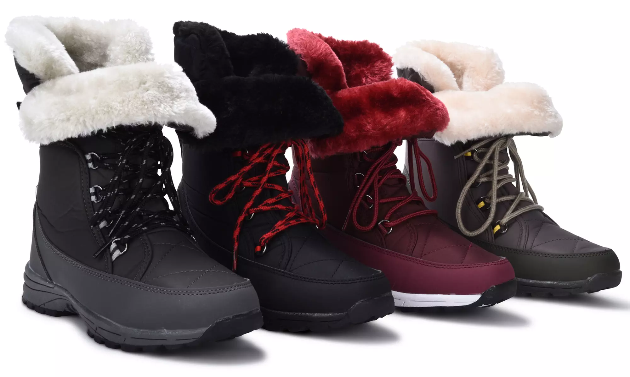 Sociology Women's Faux-Fur Cuff Weather Boots | Groupon Exclusive (Size 6) - Primary Image