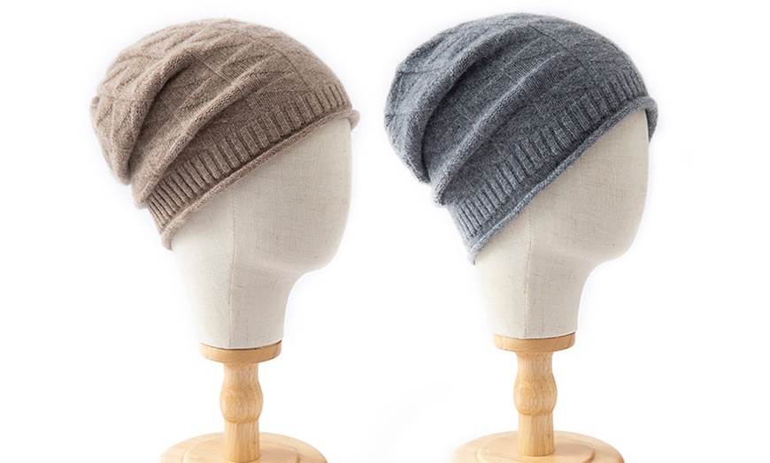 Image 13: 1 ou 2 bonnets en laine mérinos pour femme