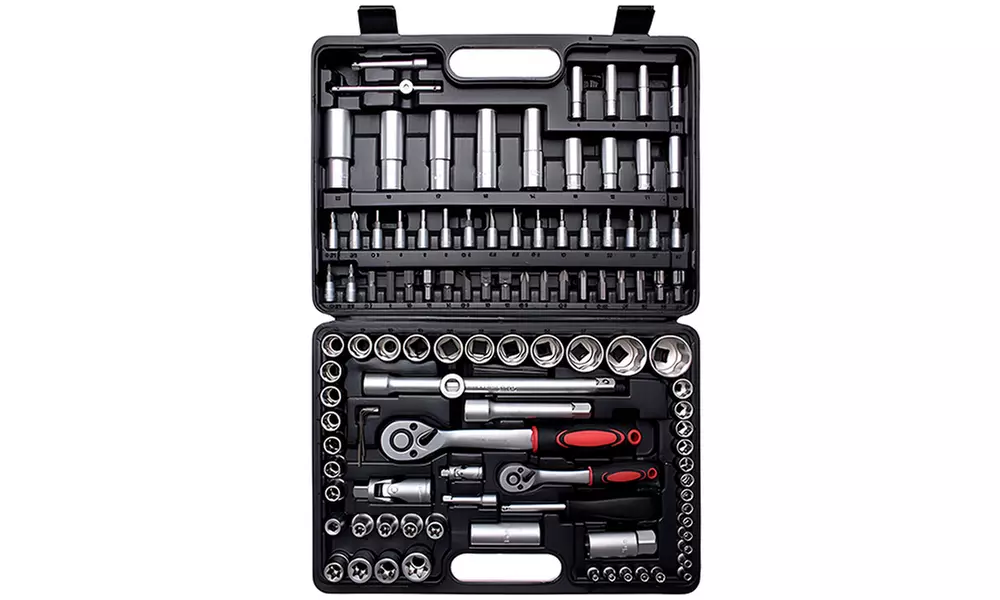 Malette à outils polyvalente de 108 pièces