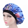 Image 17: Women Satin Night Sleep Cap Hair Bonnet Hat Silk Head Cover Wide Elastic Band