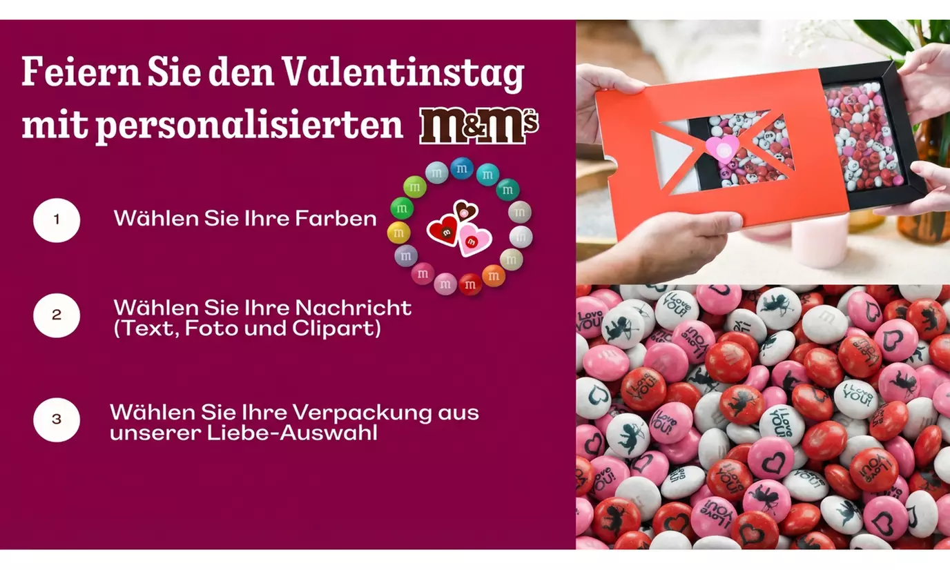 Wertgutschein personalisierte M&M'S