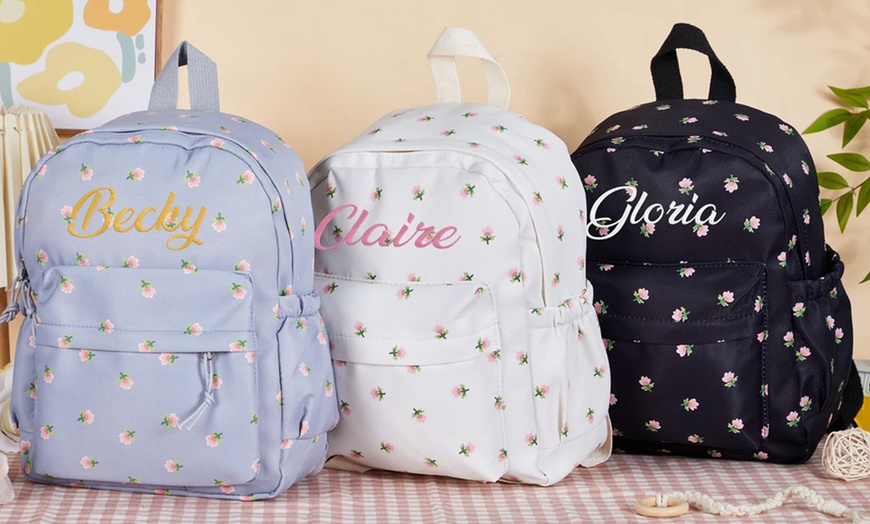 Image 11: Custom Embroidery Backpack