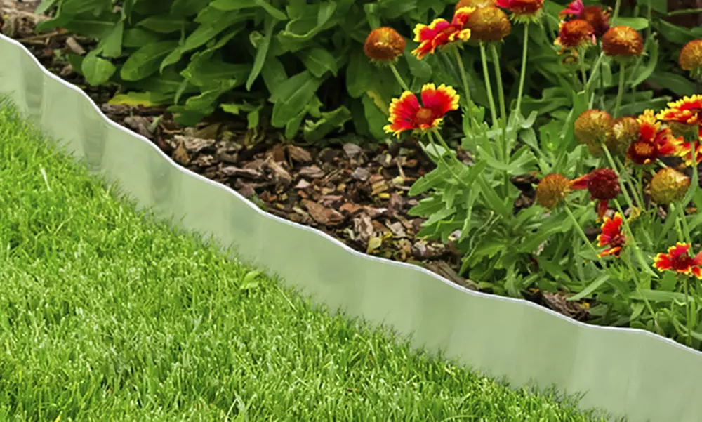 Galvanized Steel Lawn Edging Landscape, Plant, and Garden Border - Primary Image