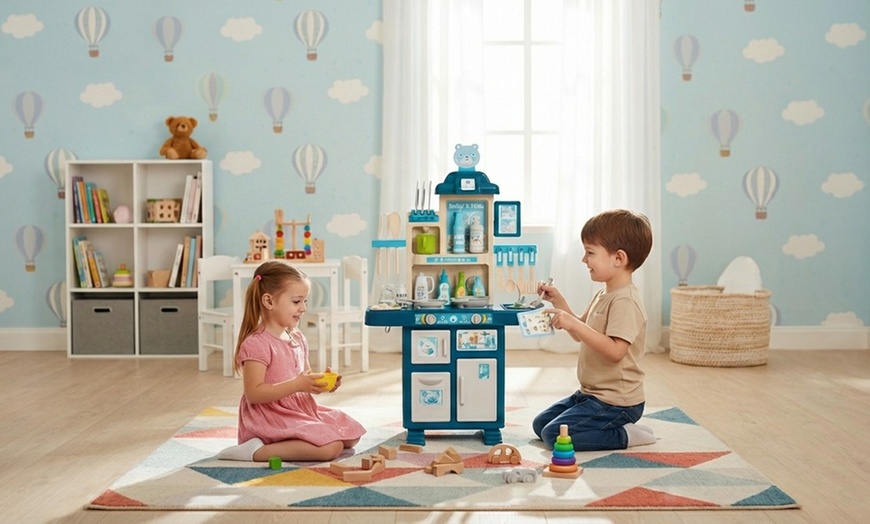 Image 7: Cucina giocattolo per bambini con luci e suoni
