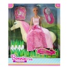 Image 5: 29cm Riding Princess Doll Set with Horse and Accessories