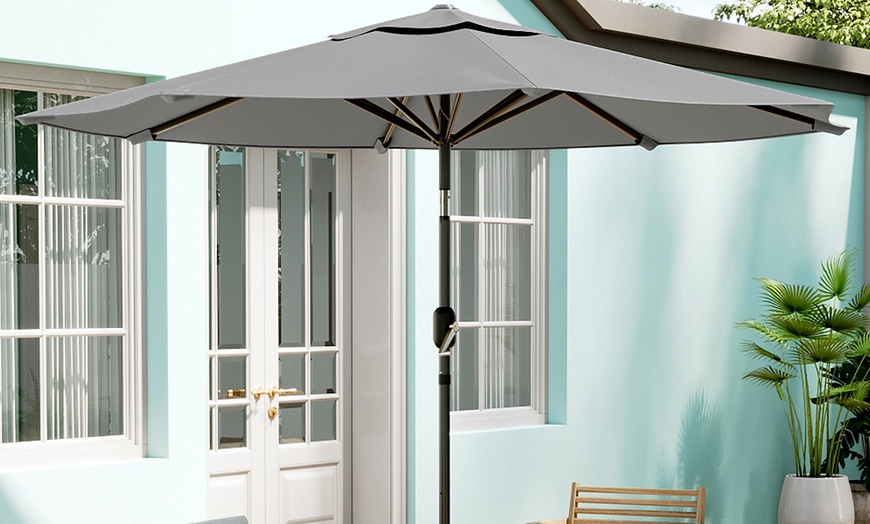 Image 2: 3M Rotating Parasol with UV Protection; Adjustable and Stylish Design
