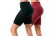 Women's 2-Pack High Waisted Biker Bermuda Shorts - Tummy Control - Second Medium
