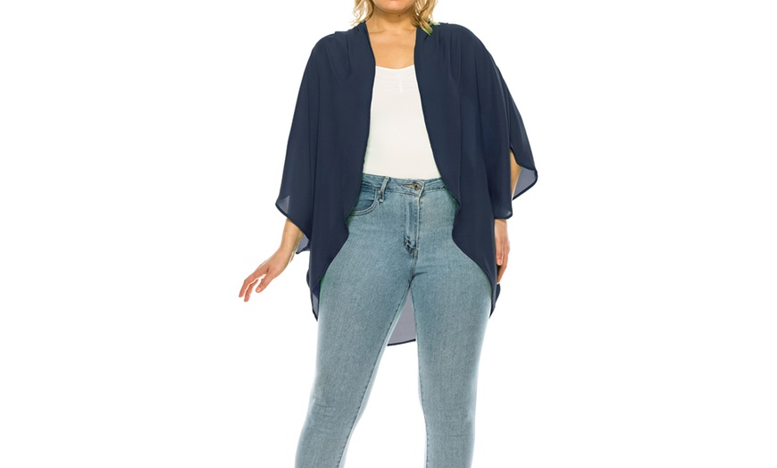 Image 16: MOA Collection Women's Loose Fit Cardigan Sweater