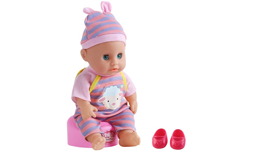 Image 3: deAO 14'' ‘My First Baby Doll’ 15-Piece Play Set