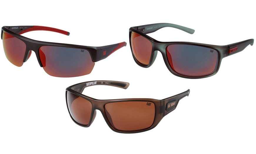 Image 1: Caterpillar Mirror Polarised Sunglasses   