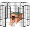 Image 3: Pawhut Outdoor Wooden Rabbit Hutch Collection