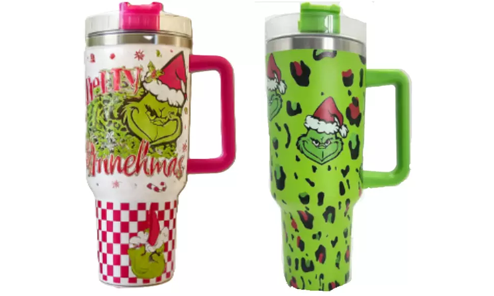 1x oder 2x Edelstahl-Thermobecher 1,2 L mit Grinch-Motiv