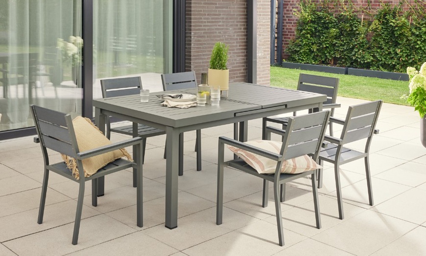 Image 1: Home Deluxe ausziehbarer Gartentisch CALIDO