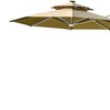 Image 13: Outsunny Cantilever Parasol with Solar or LED Lights