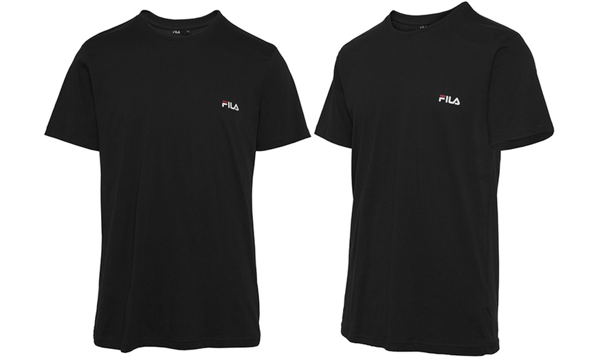 Image 2: T-shirt homme uni 100 % coton Fila