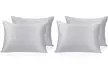 2-4 Pack Bridal Satin Hair Care Pillowcases Case for Hair Skin - Second Medium