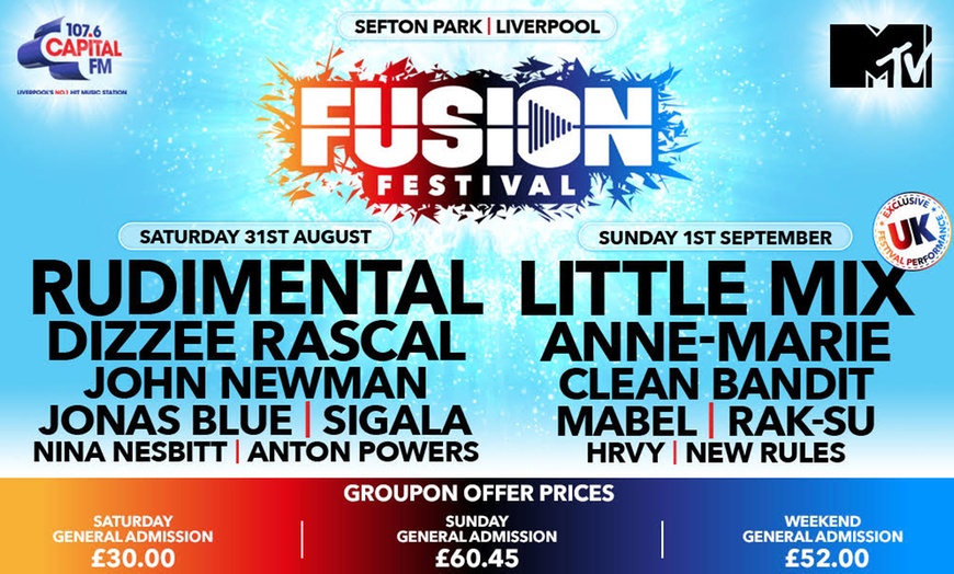 Image 1: Fusion Festival 2019 with Little Mix & Rudimental