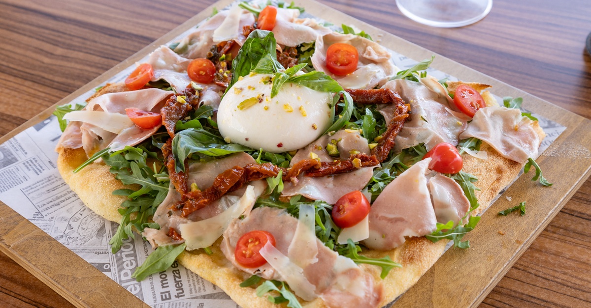 Menú de cocina italiana Pinsa Mar & Sabor para 2 o 4 personas en Tenerife