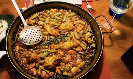 Menú mediterráneo con 2 entrantes, 2 principales, 2 postres y 2 bebidas o botella de vino para 2 personas - Restaurant El Balcó Del Micalet