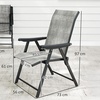 Image 16: Outsunny Set of 4 Folding Garden Chairs