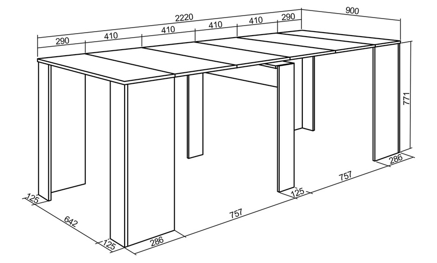 Image 39: Table console extensible "Skraut Home"