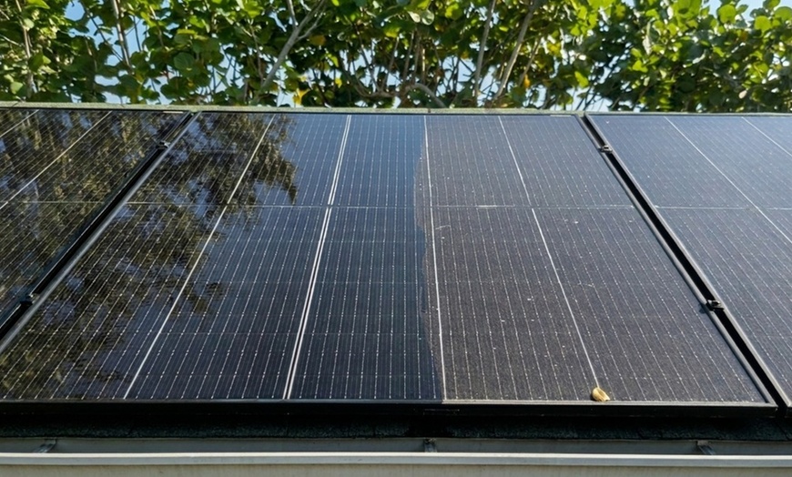 Image 2: Professional Solar Panel Cleaning for 1-Story Homes