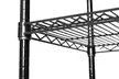 5-Tier Heavy-Duty Shelving Unit with Wheels Black 35''L x 18''W x 71''H - Second Medium